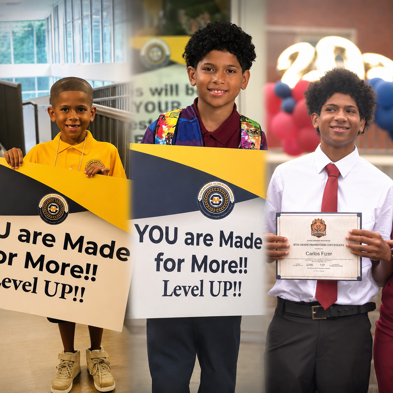 ScholarMade scholars leveling up through the school years